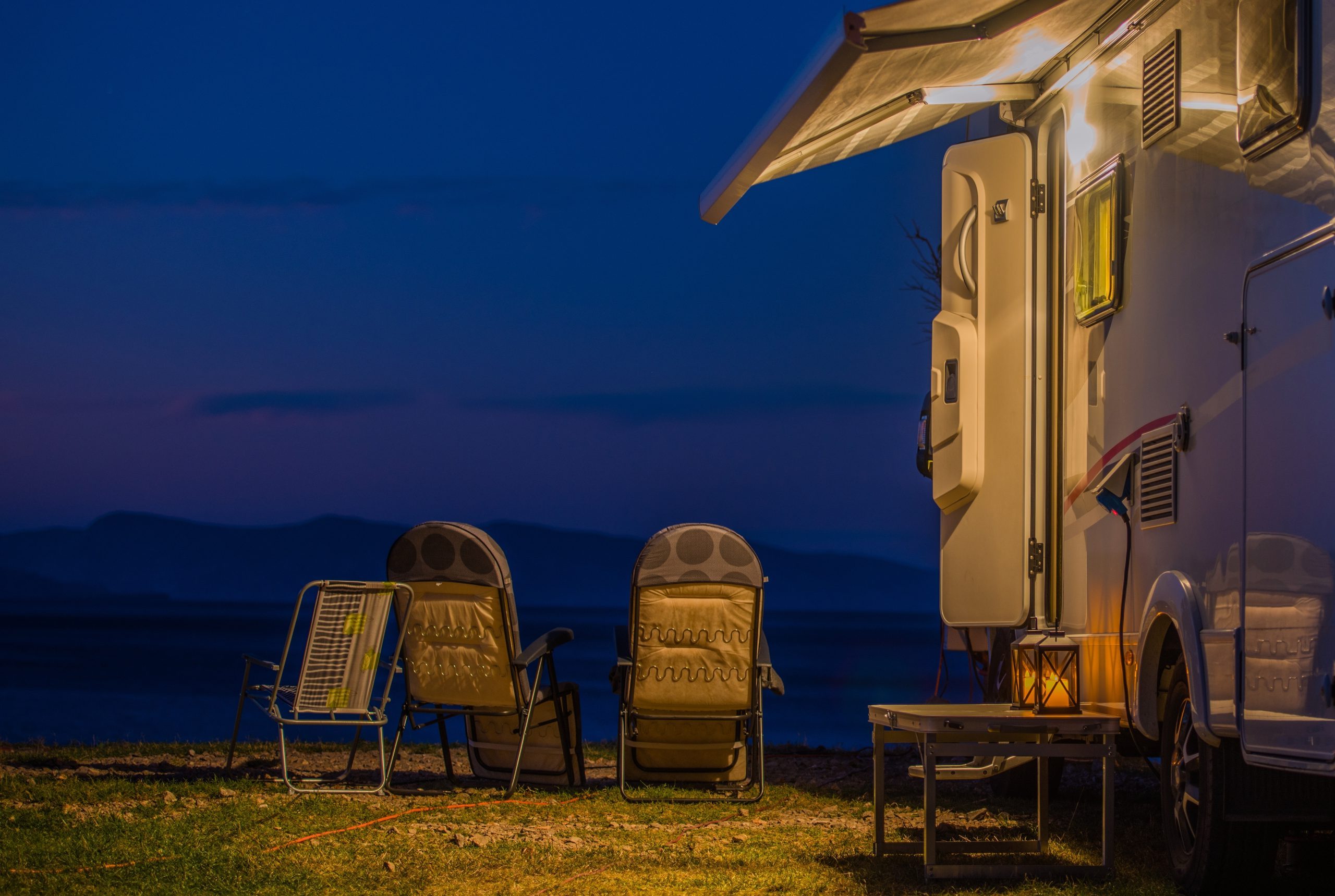 Resting easy after a life safety inspection on their rv